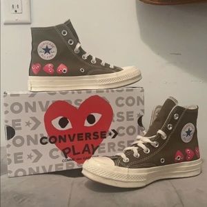 Olive Green Hightop Converse CDGs